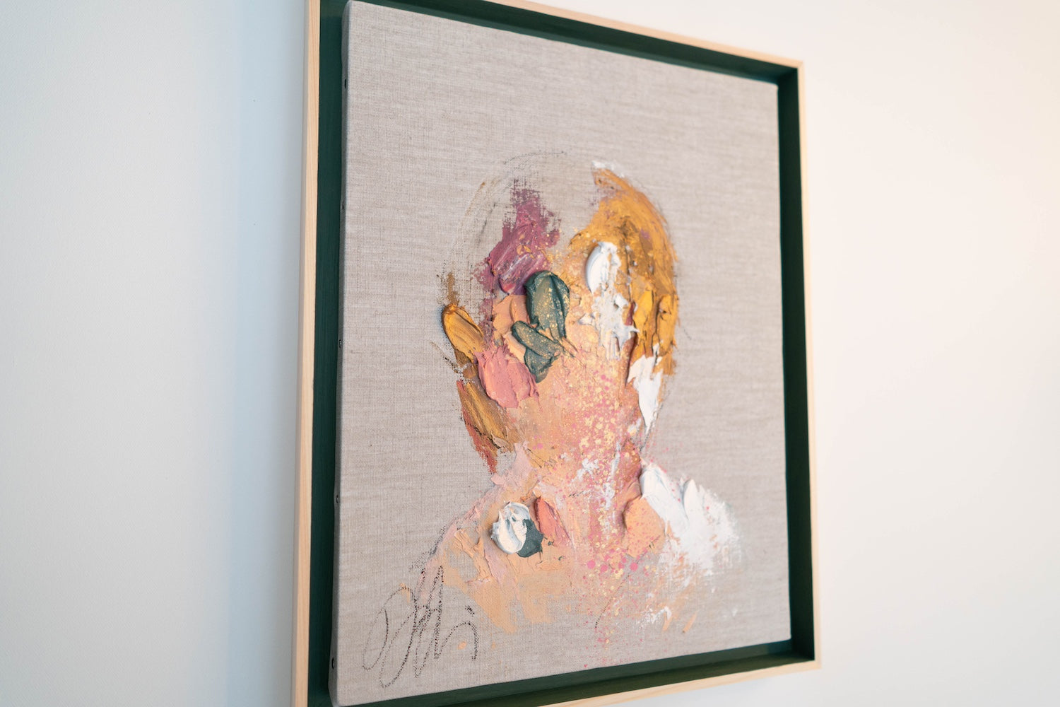 Tiffany Blue Portrait work contemporary painting art