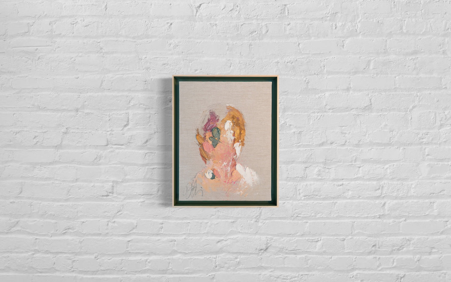 Tiffany Blue Portrait work contemporary painting art