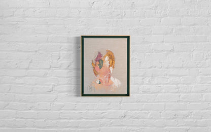 Tiffany Blue Portrait work contemporary painting art