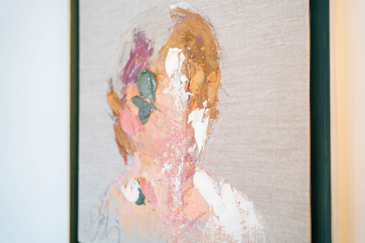 Tiffany Blue Portrait work contemporary painting art