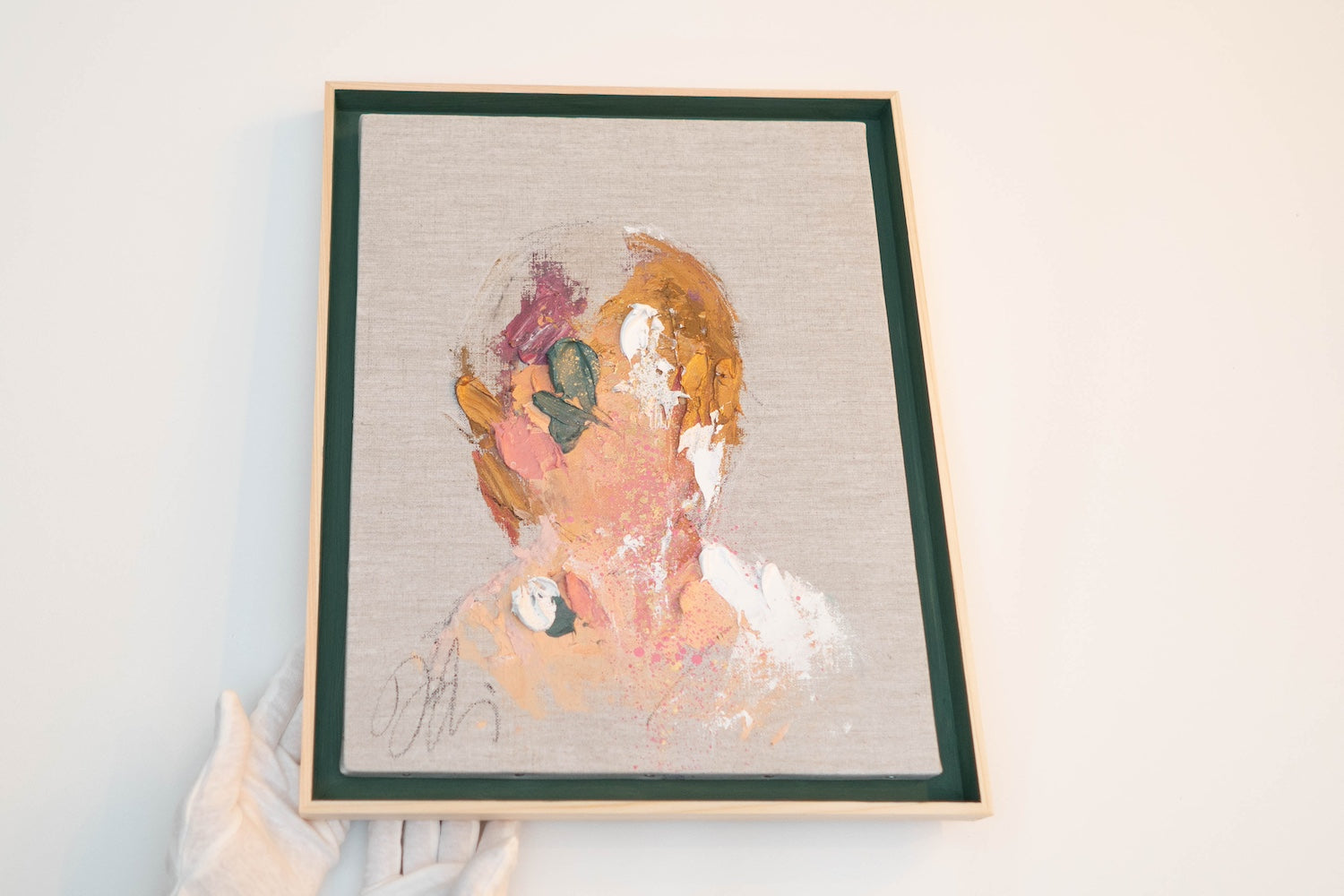 Tiffany Blue Portrait work contemporary painting art