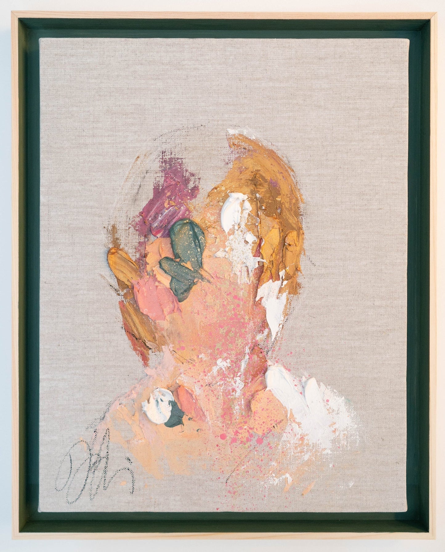 Tiffany Blue Portrait work contemporary painting art