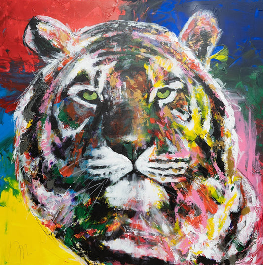 Tiger contemporary painting art