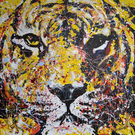 Tiger contemporary painting art