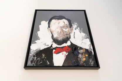 UNTITLED Portrait work (Abraham Lincoln) contemporary painting art
