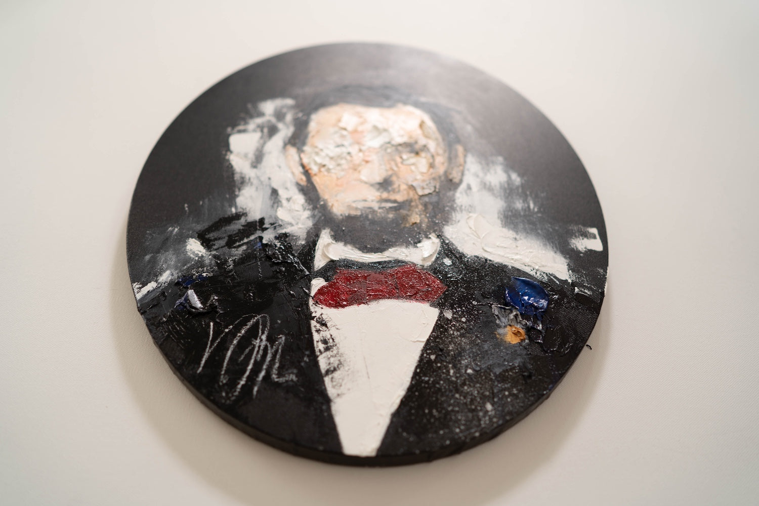 UNTITLED Portrait work (Abraham Lincoln) contemporary painting art