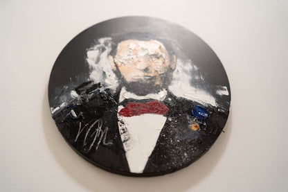 UNTITLED Portrait work (Abraham Lincoln) contemporary painting art