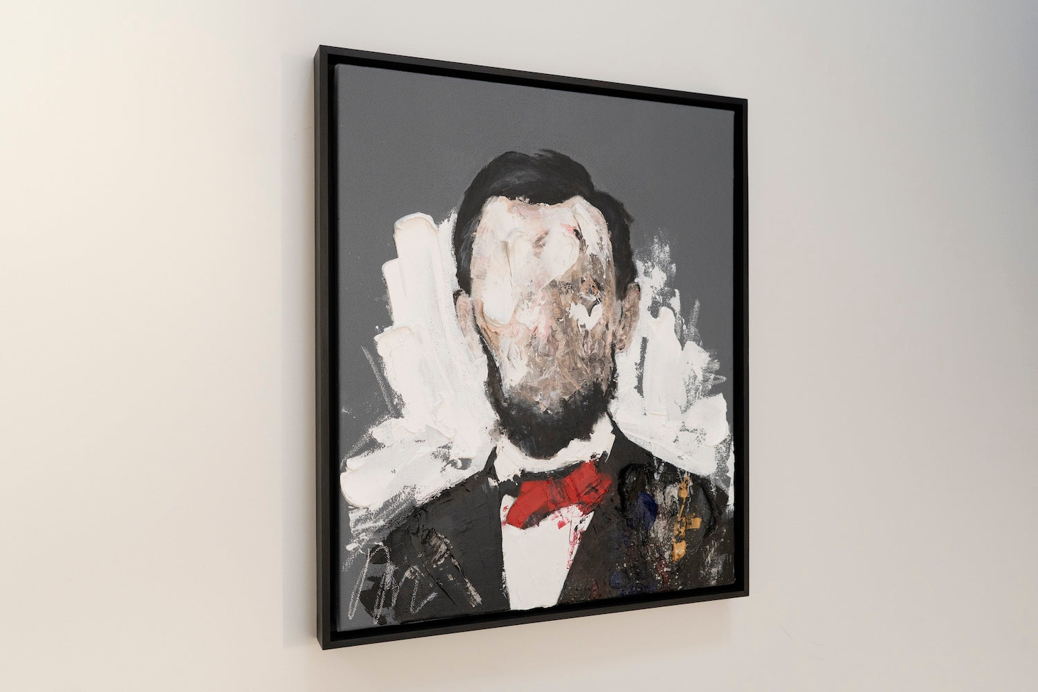 UNTITLED Portrait work (Abraham Lincoln) contemporary painting art