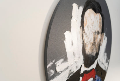 UNTITLED Portrait work (Abraham Lincoln) contemporary painting art