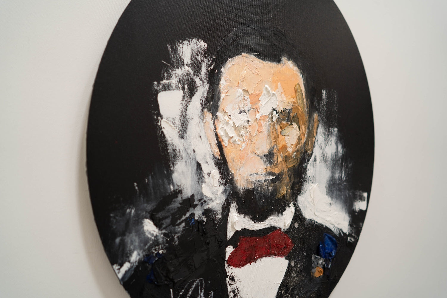 UNTITLED Portrait work (Abraham Lincoln) contemporary painting art