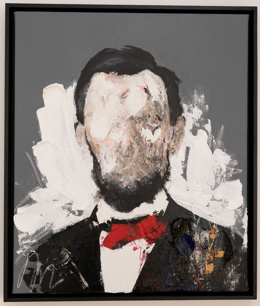 UNTITLED Portrait work (Abraham Lincoln) contemporary painting art
