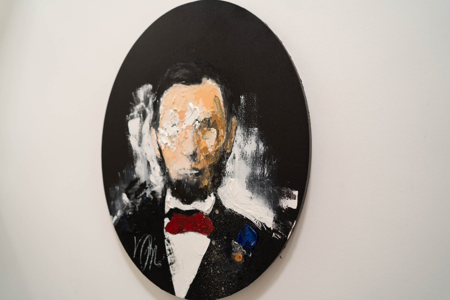 UNTITLED Portrait work (Abraham Lincoln) contemporary painting art