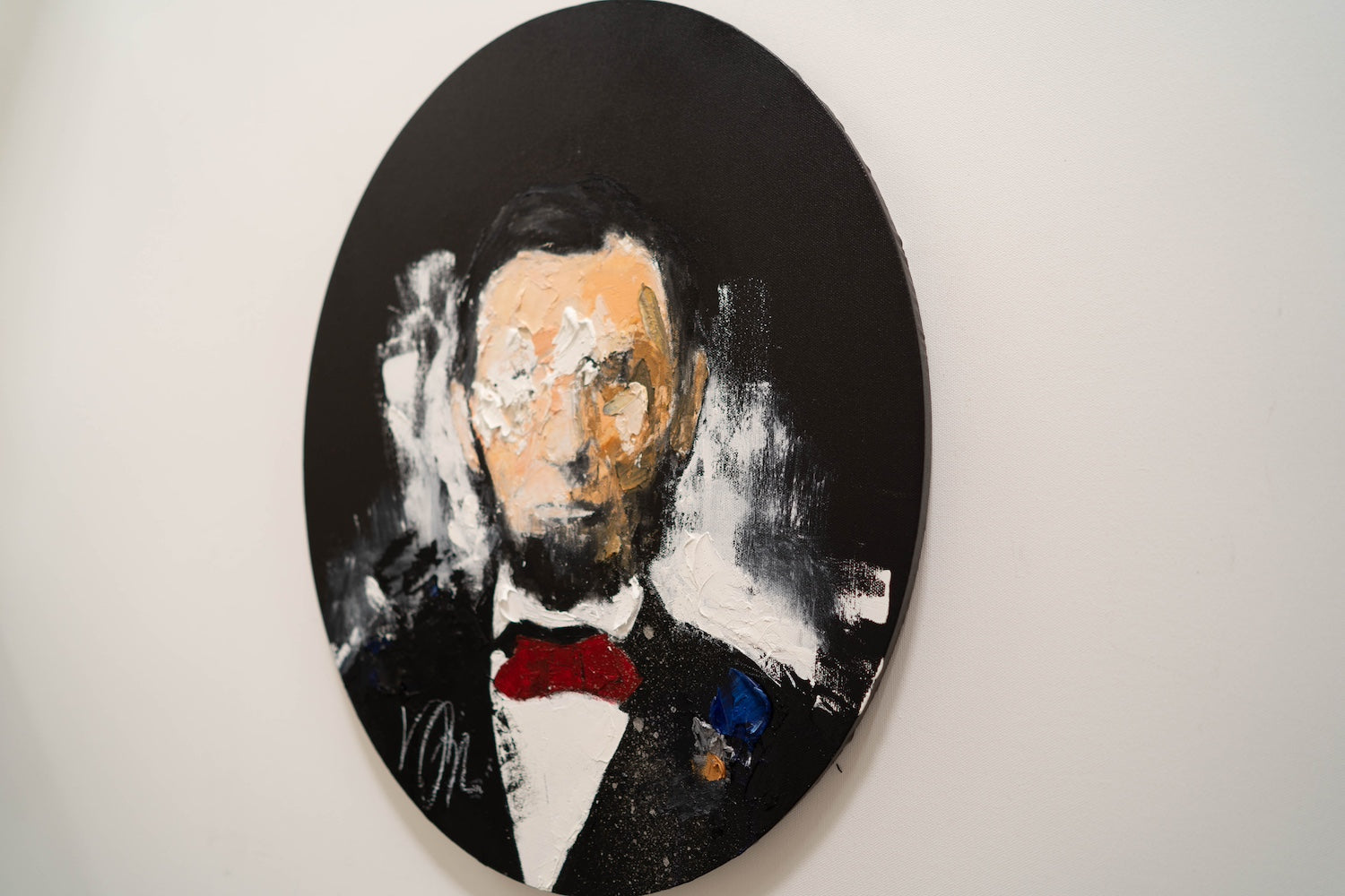 UNTITLED Portrait work (Abraham Lincoln) contemporary painting art