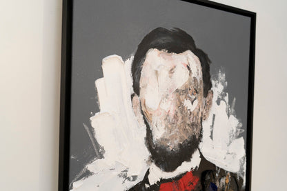 UNTITLED Portrait work (Abraham Lincoln) contemporary painting art