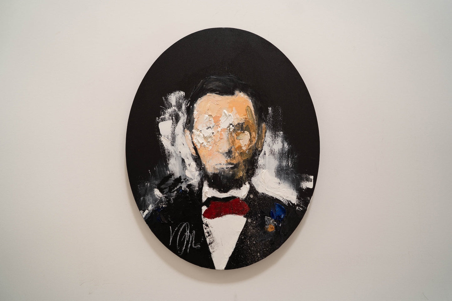 UNTITLED Portrait work (Abraham Lincoln) contemporary painting art