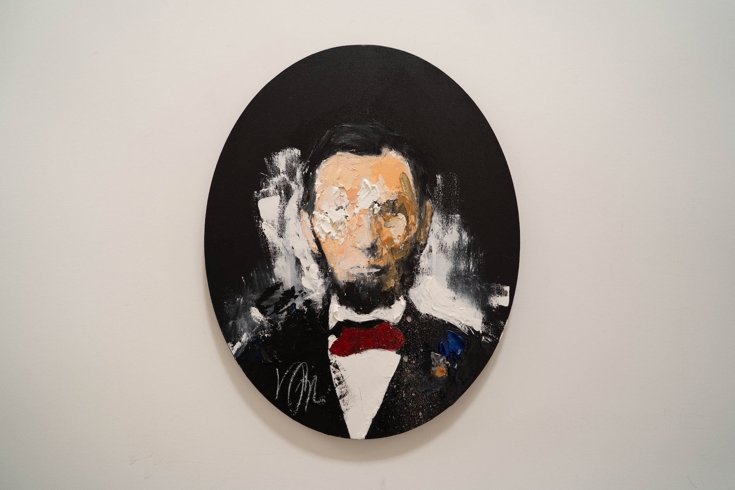 UNTITLED Portrait work (Abraham Lincoln) contemporary painting art
