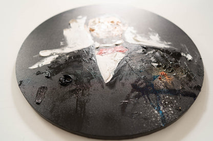 UNTITLED Portrait work (Abraham Lincoln) contemporary painting art