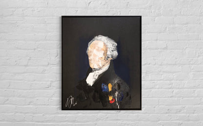UNTITLED Portrait work (Alexander Hamilton) contemporary painting art