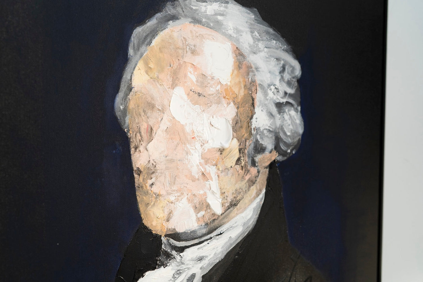 UNTITLED Portrait work (Alexander Hamilton) contemporary painting art