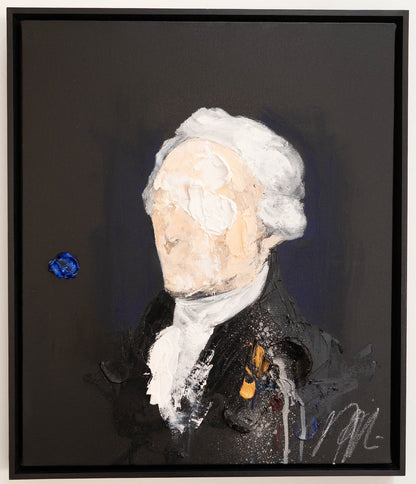 UNTITLED Portrait work (Alexander Hamilton) contemporary painting art
