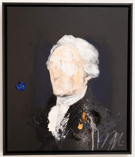 UNTITLED Portrait work (Alexander Hamilton) contemporary painting art