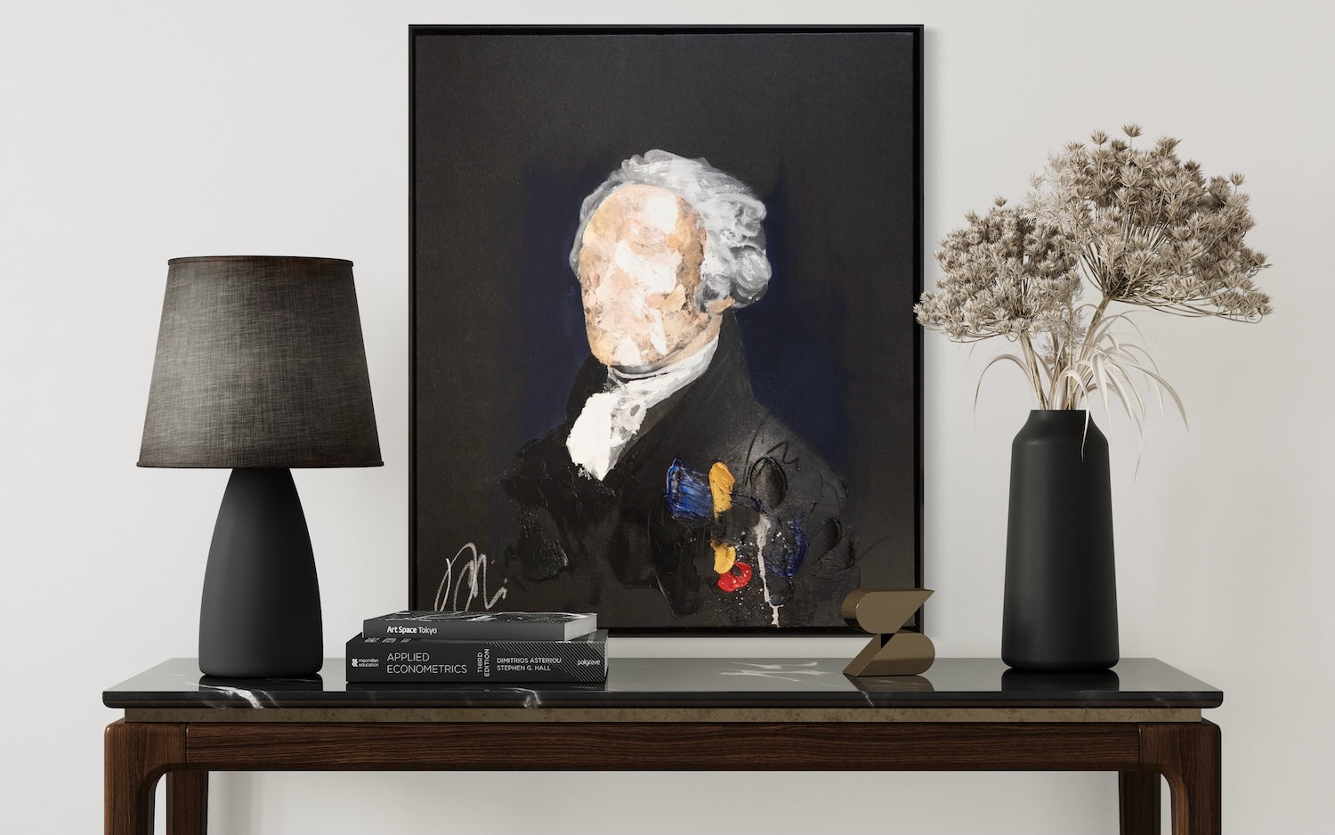 UNTITLED Portrait work (Alexander Hamilton) contemporary painting art