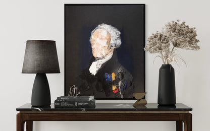 UNTITLED Portrait work (Alexander Hamilton) contemporary painting art