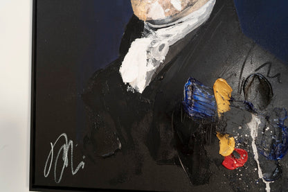 UNTITLED Portrait work (Alexander Hamilton) contemporary painting art