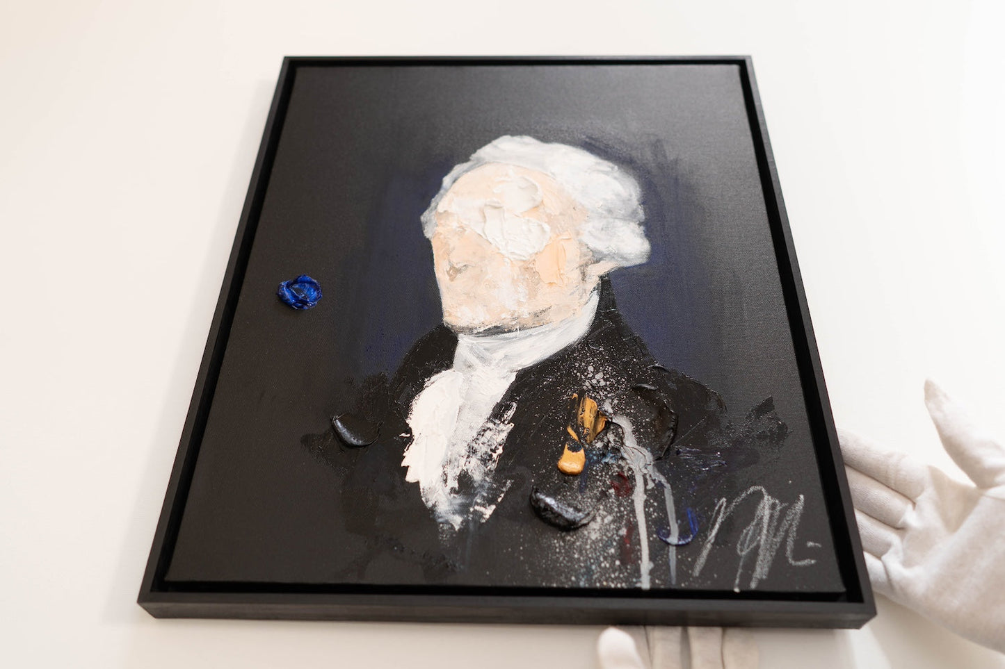UNTITLED Portrait work (Alexander Hamilton) contemporary painting art