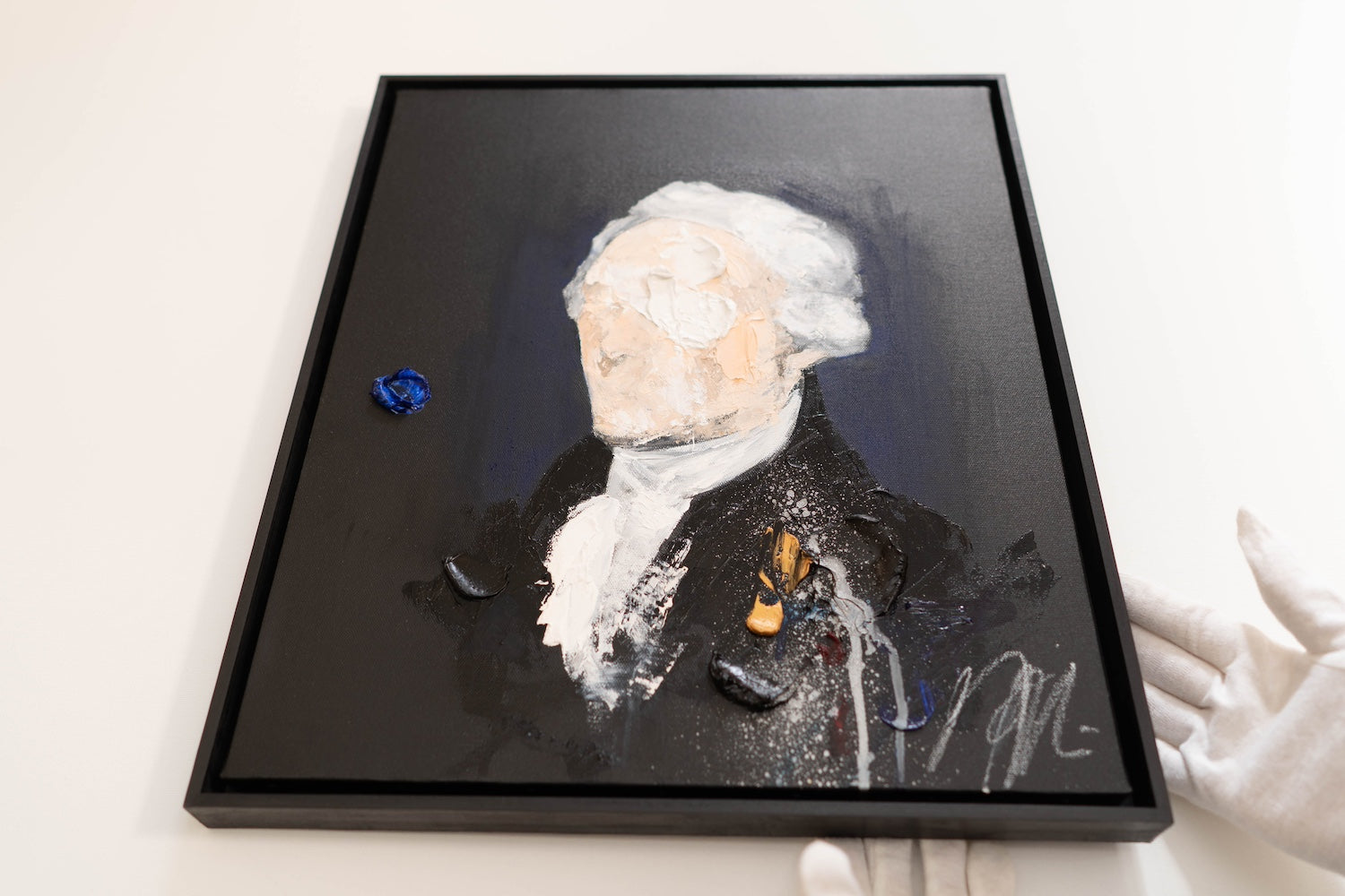 UNTITLED Portrait work (Alexander Hamilton) contemporary painting art