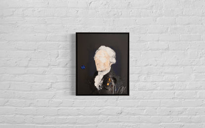 UNTITLED Portrait work (Alexander Hamilton) contemporary painting art