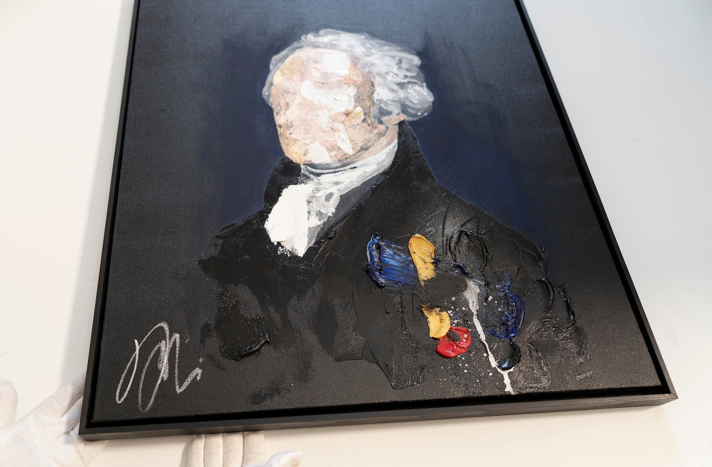 UNTITLED Portrait work (Alexander Hamilton) contemporary painting art