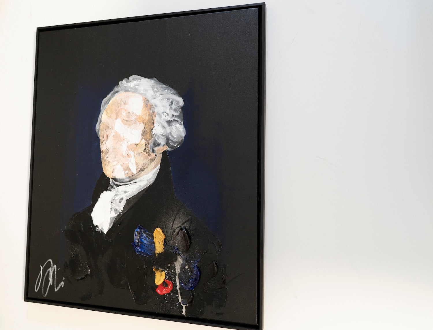 UNTITLED Portrait work (Alexander Hamilton) contemporary painting art