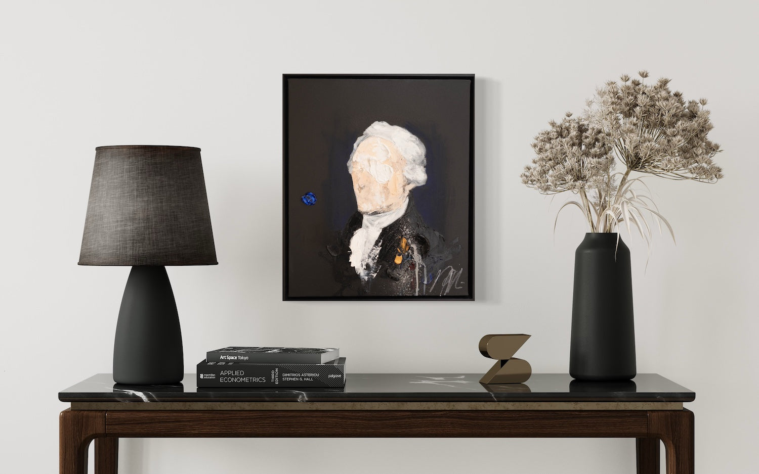UNTITLED Portrait work (Alexander Hamilton) contemporary painting art