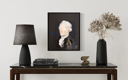 UNTITLED Portrait work (Alexander Hamilton) contemporary painting art