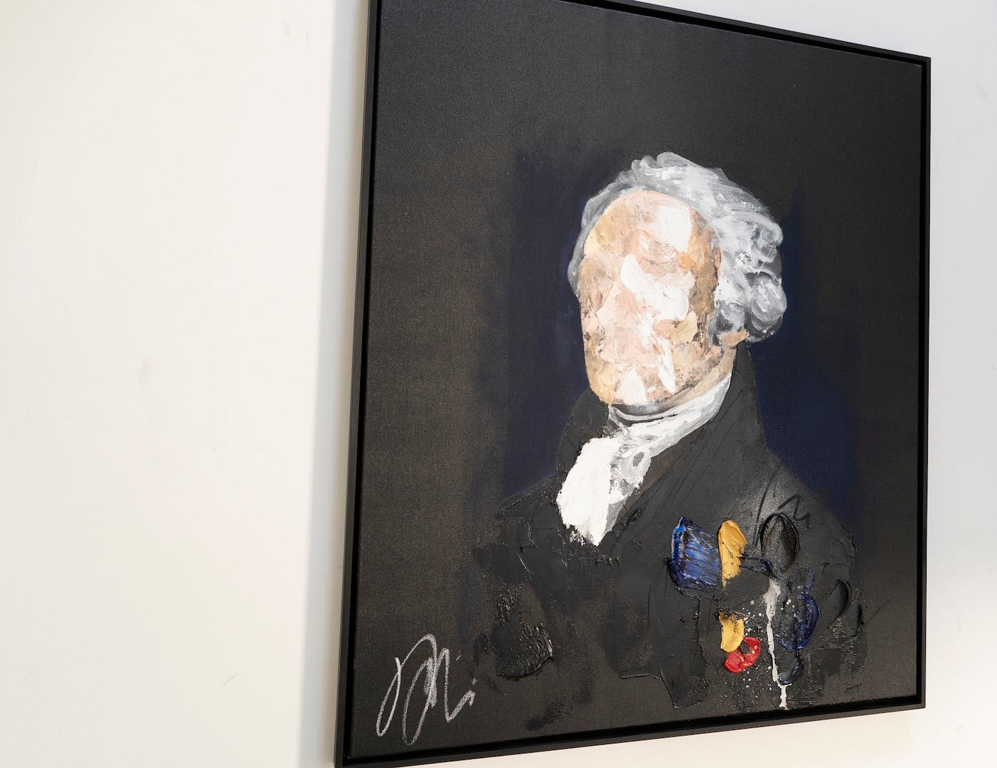 UNTITLED Portrait work (Alexander Hamilton) contemporary painting art