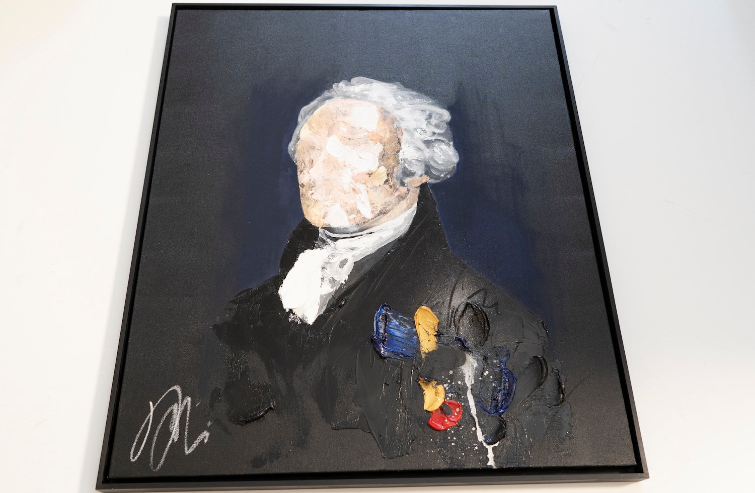 UNTITLED Portrait work (Alexander Hamilton) contemporary painting art