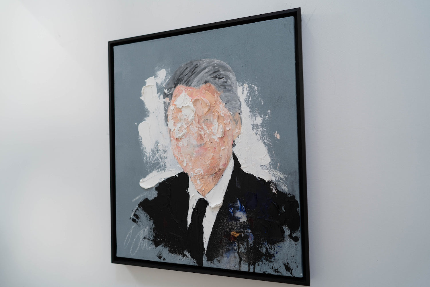 UNTITLED Portrait work (Bill Clinton) contemporary painting art