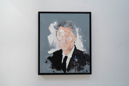 UNTITLED Portrait work (Bill Clinton) contemporary painting art