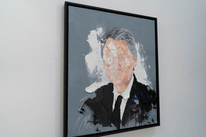 UNTITLED Portrait work (Bill Clinton) contemporary painting art