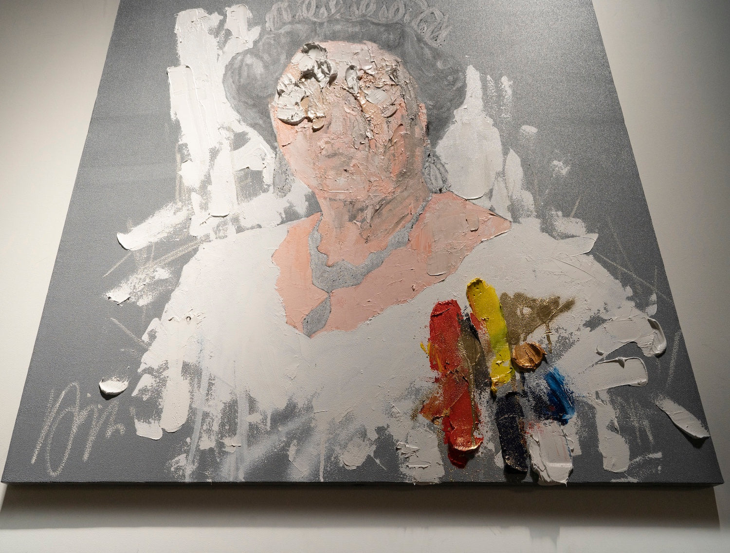 UNTITLED Portrait work (Elizabeth II) contemporary painting art