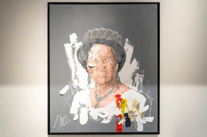 UNTITLED Portrait work (Elizabeth II) contemporary painting art
