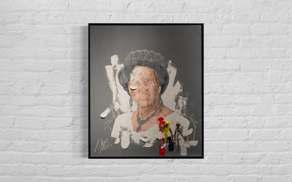 UNTITLED Portrait work (Elizabeth II) contemporary painting art
