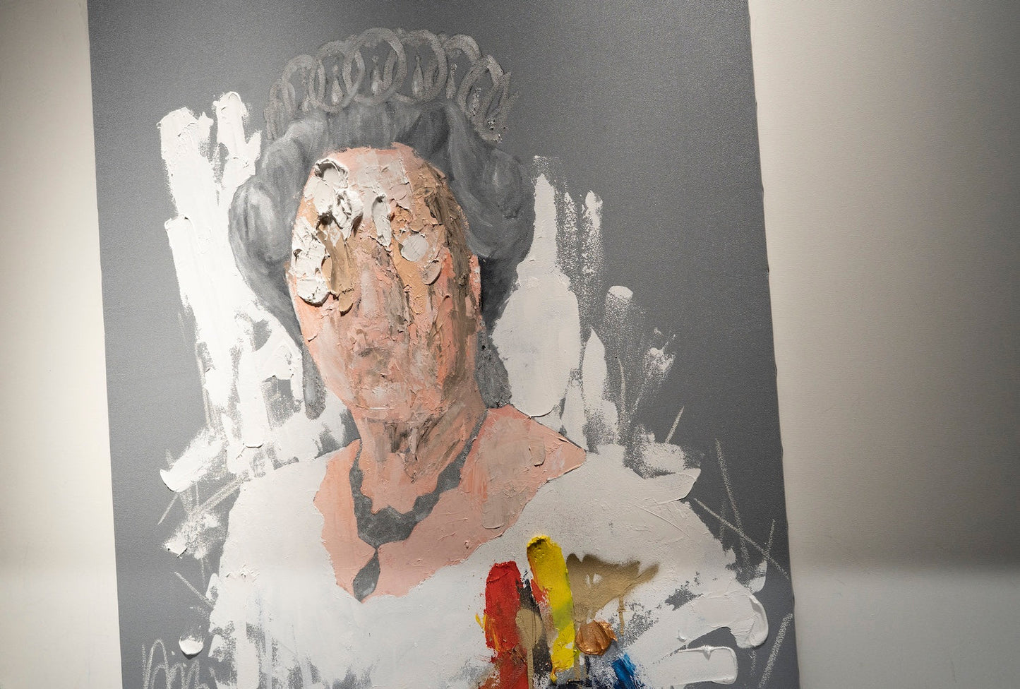 UNTITLED Portrait work (Elizabeth II) contemporary painting art
