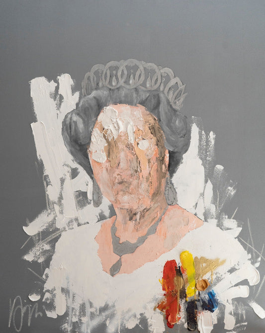 UNTITLED Portrait work (Elizabeth II) contemporary painting art