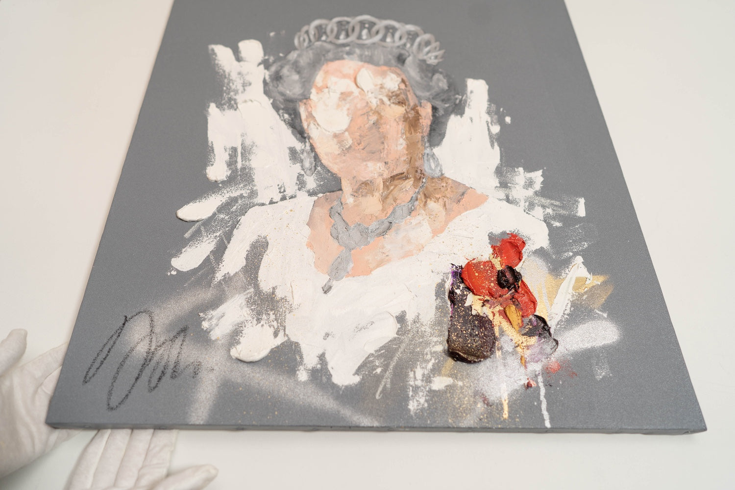 UNTITLED Portrait work (Elizabeth II) contemporary painting art