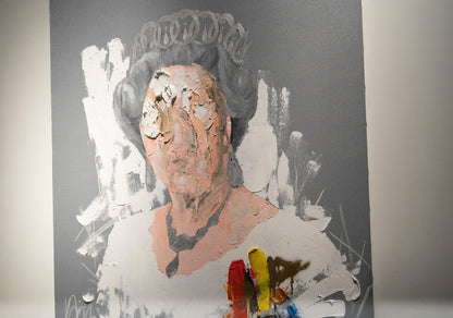 UNTITLED Portrait work (Elizabeth II) contemporary painting art