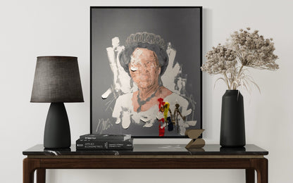 UNTITLED Portrait work (Elizabeth II) contemporary painting art