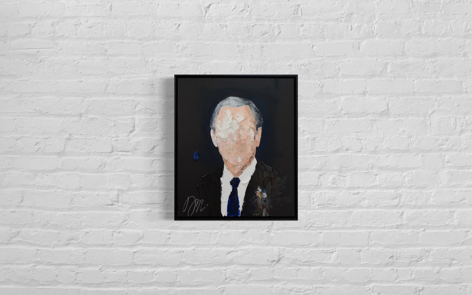 UNTITLED Portrait work (George W Bush) contemporary painting art