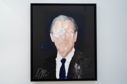UNTITLED Portrait work (George W Bush) contemporary painting art